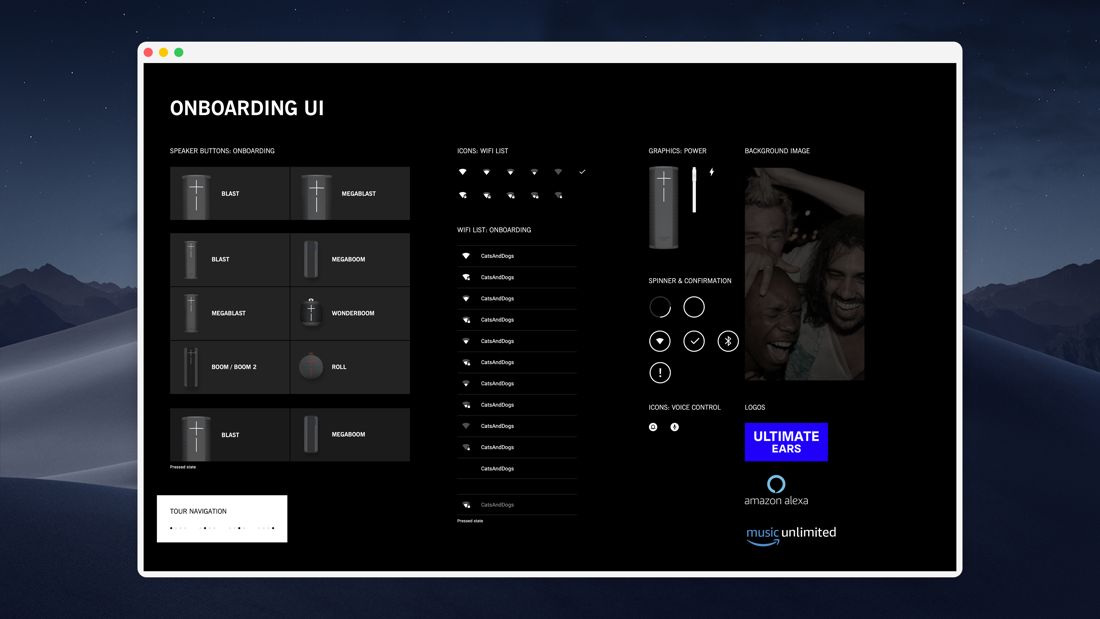 Ultimate Ears mobile app, speaker configuration UI